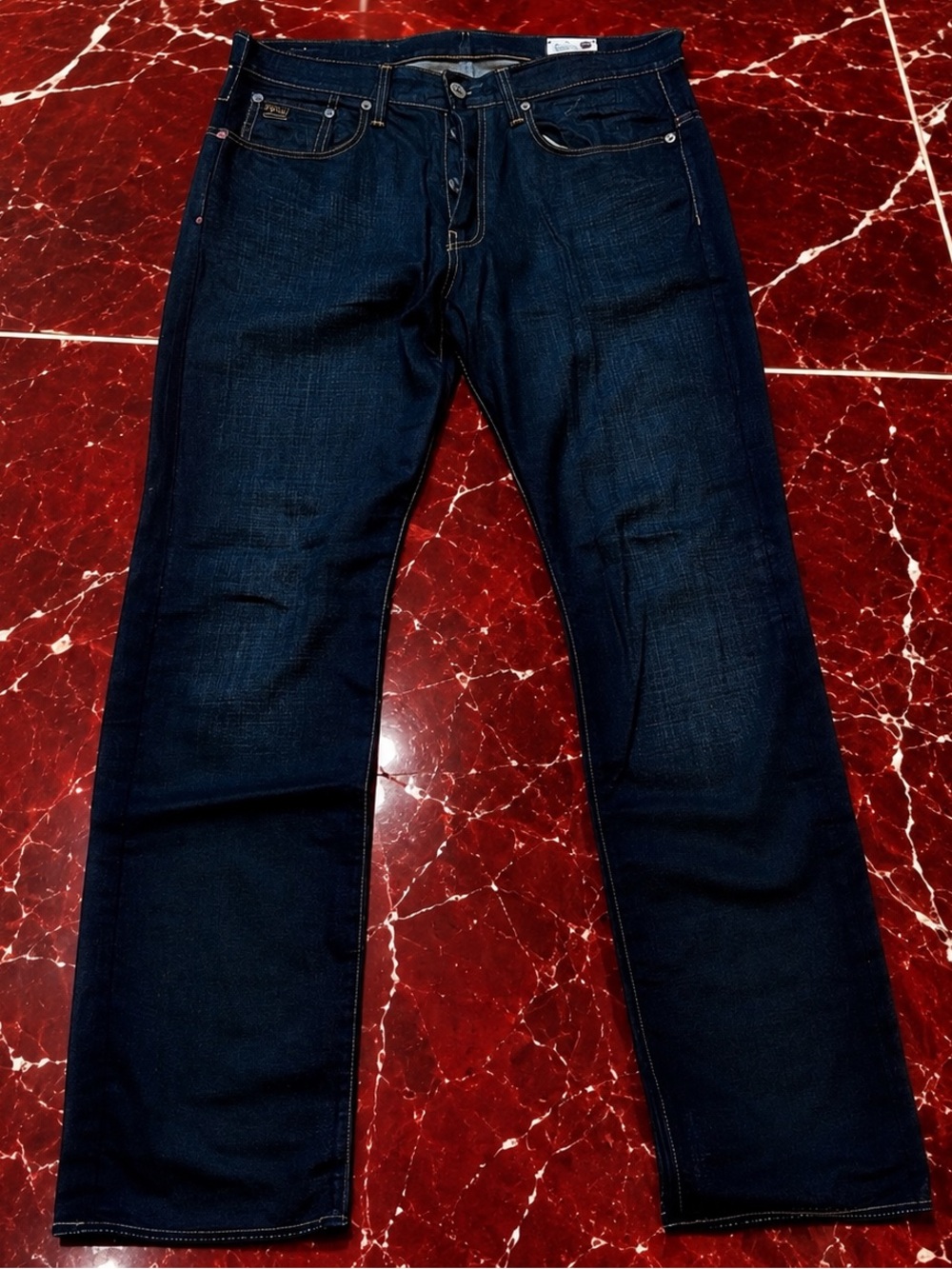G-Star Raw 3301 slim-fit jeans - unused unworn spares in a film shoot - 34 x 34